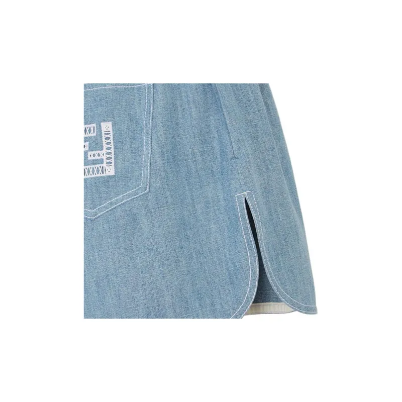 FENDI Casual Shorts Women's Light Blue-5