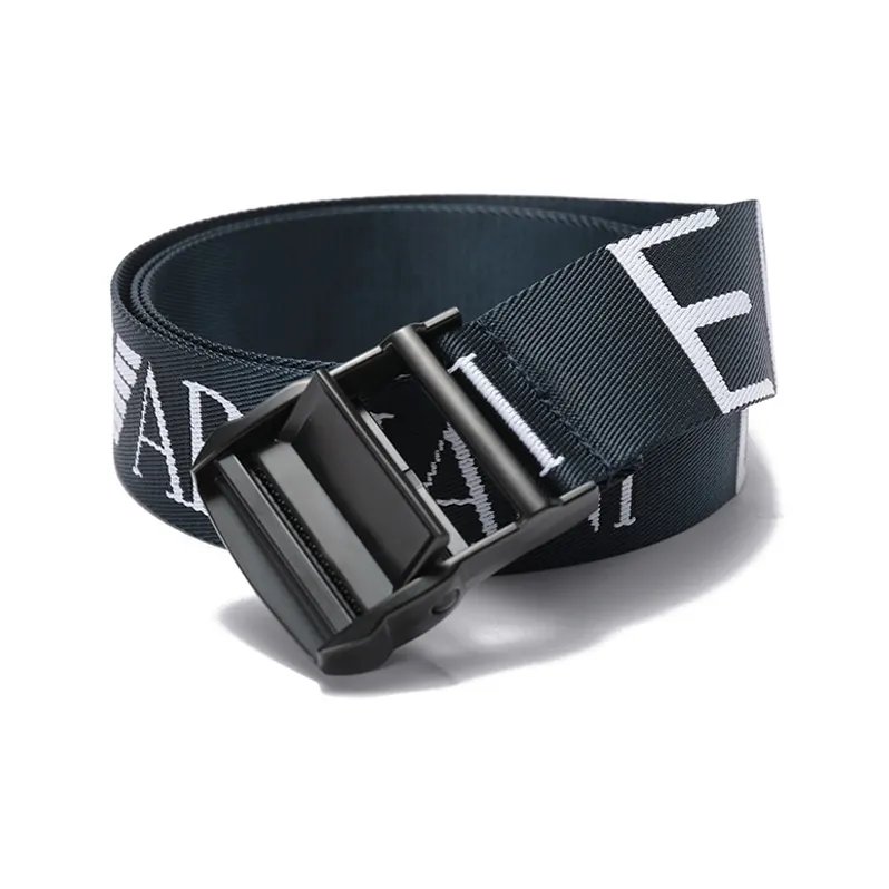 EMPORIO ARMANI Fabric Belt Men's Blue 3.8cm-3
