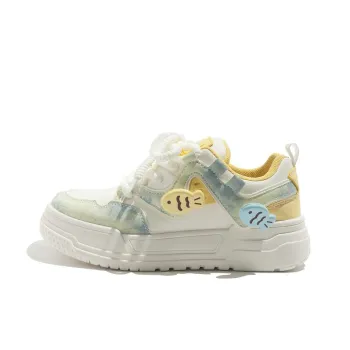 BEIER Non slip Lightweight Low Top Skateboard Shoes Women's Misty Rain Blue
