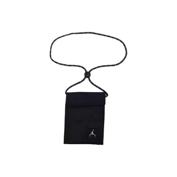 Jordan Polyester Card Holder Wallet Crossbody Bag Mini Unisex Black