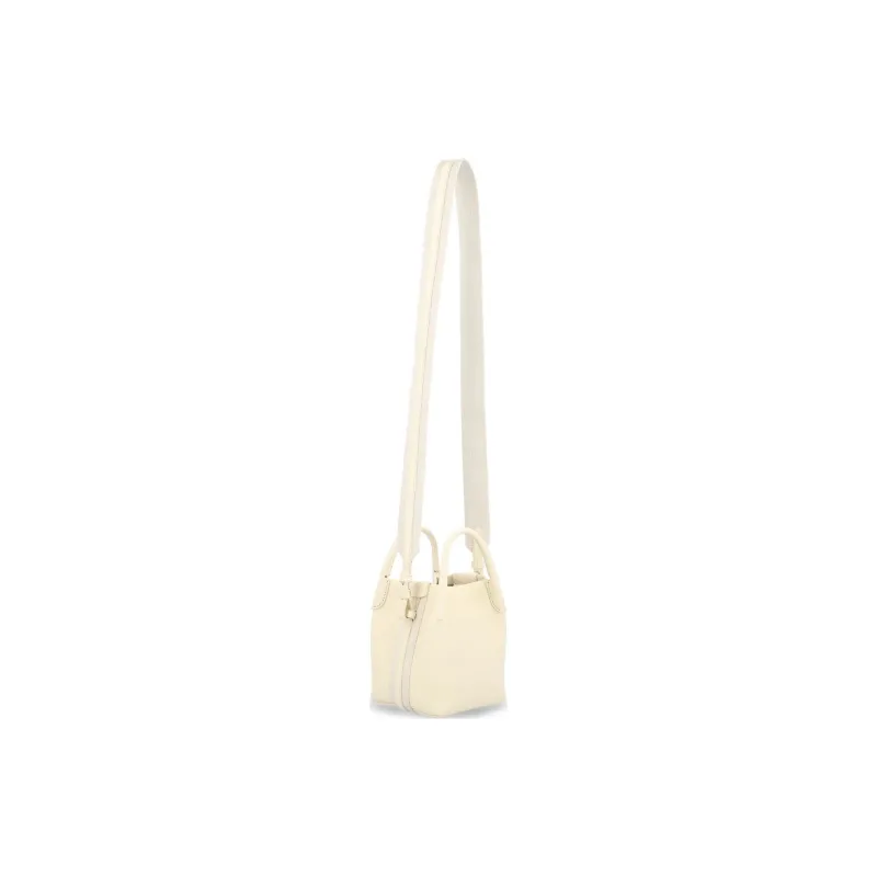 Loro Piana Calfskin Bucket Bags Shoulder Bag Crossbody Bag Handbag Micro Women's Ivory White-1