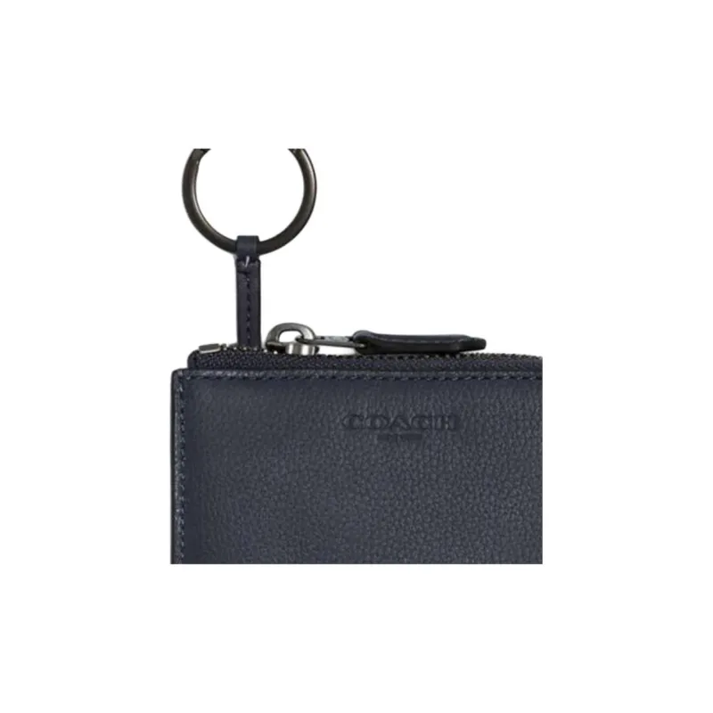 COACH Key Case Key Pouches Navy-5