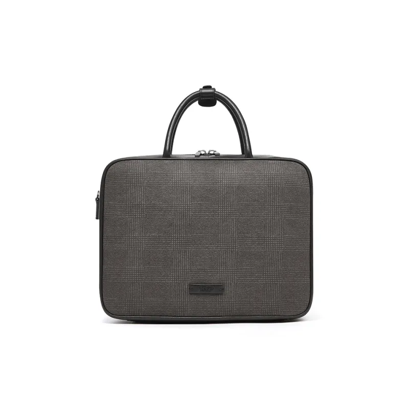 BVP Fashion High End Elegant Cow Leather Men's Bag Casual Portable Briefcase Large Capacity Travel Bag Men's Black-1