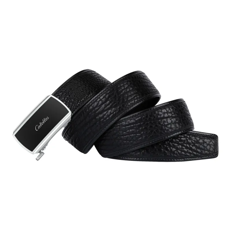 CATELLES Top Grain Cow Leather Leather Belts Men's 3.5cm-3