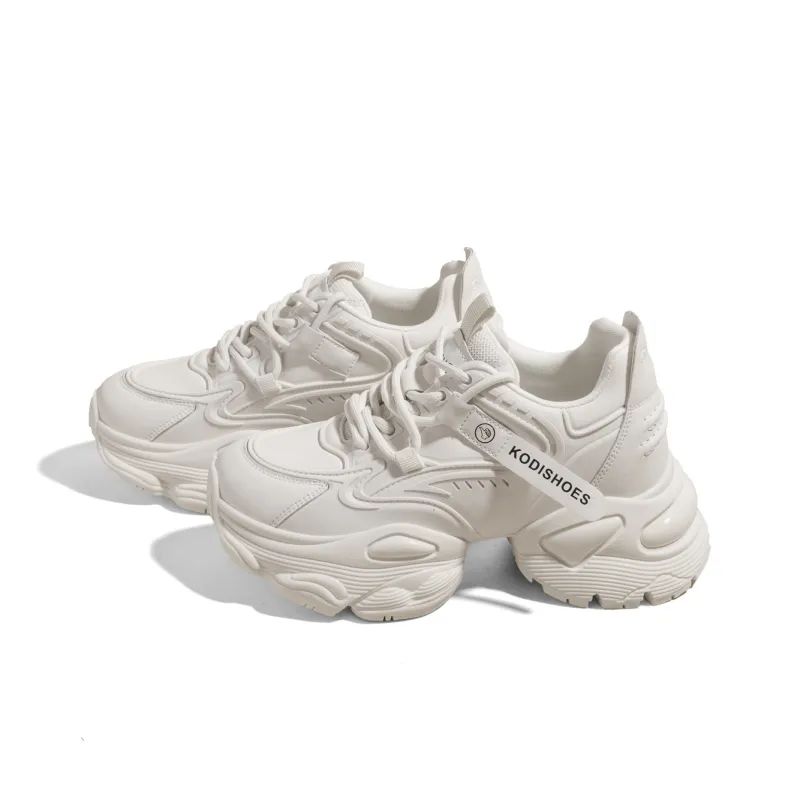 KODI Anti Slip And Wear Resistant Height Increasing Low Top Chunky Sneakers Women's-6