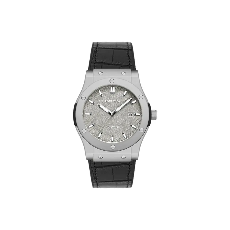 ROERDUM Adventurer Collection Desert Gray Mechanical Movement Genuine Leather Strap Watch Men's Watches Silver Dial-12