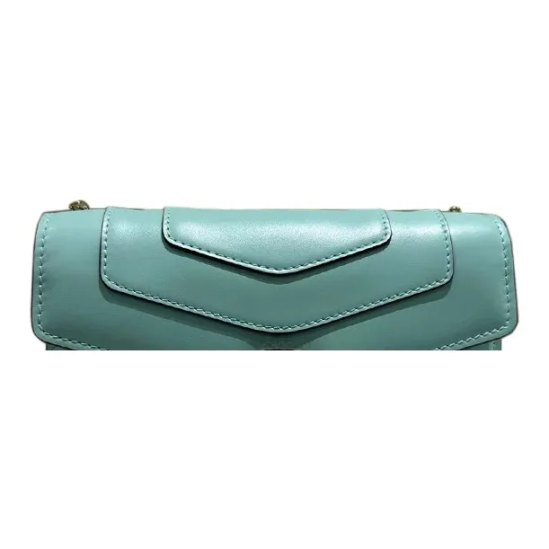 BVLGARI Serpenti Forever Cow Leather Shoulder Bag Crossbody Bag Women's Green-4
