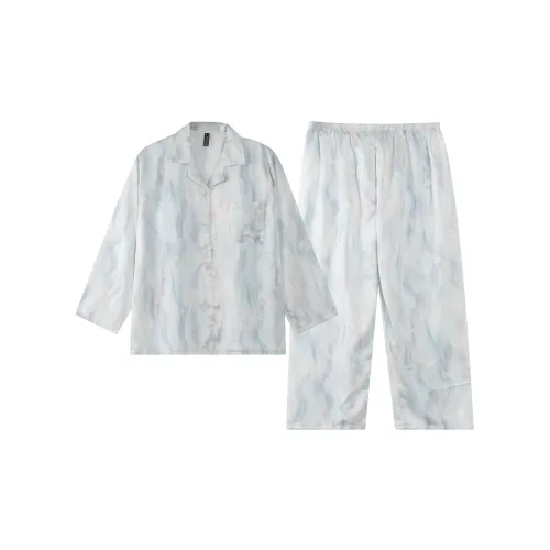 XIAFENYAN Pajama Set Women's Blue