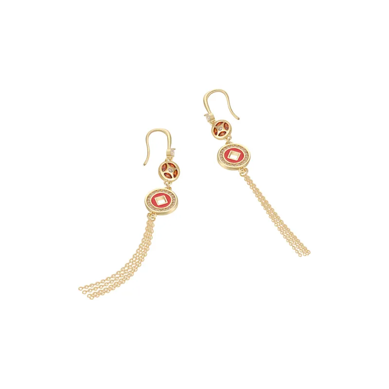 AJIDOU Alloy Collectible Coin Earrings Women's-3