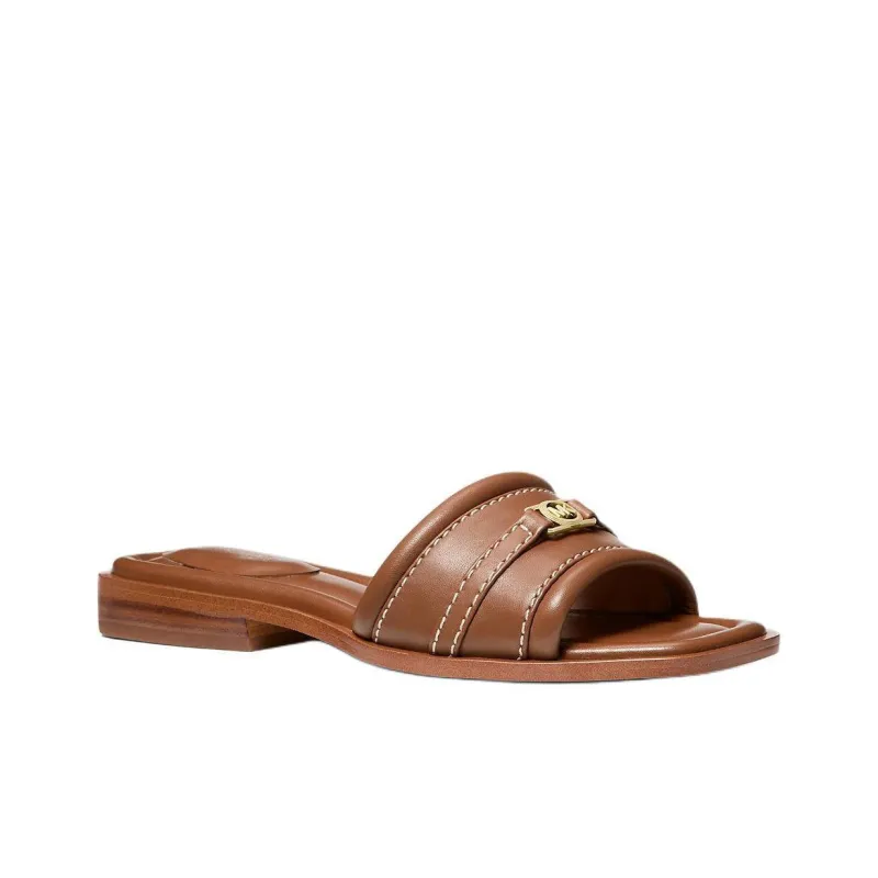 MICHAEL KORS Slide Slippers Women's Umber-2