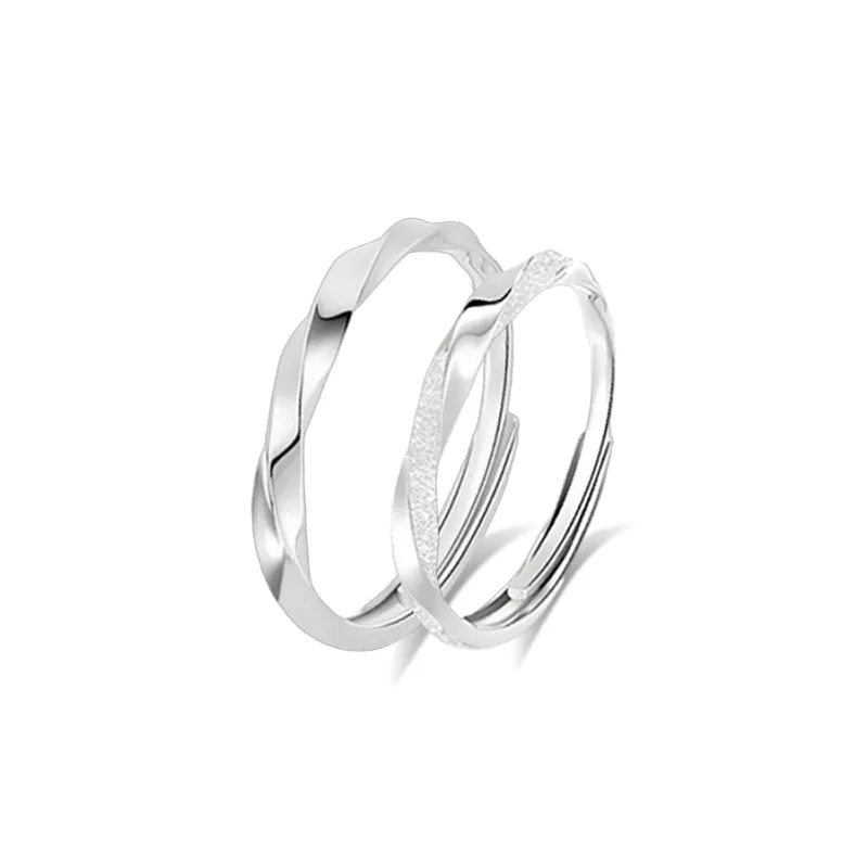 CHINA GOLD S999 Fine Silver Rings Unisex-2