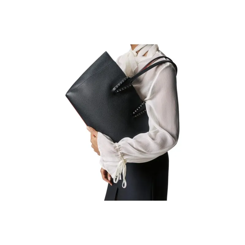Christian Louboutin Cabata Stud Detailed Small Tote Bag-4
