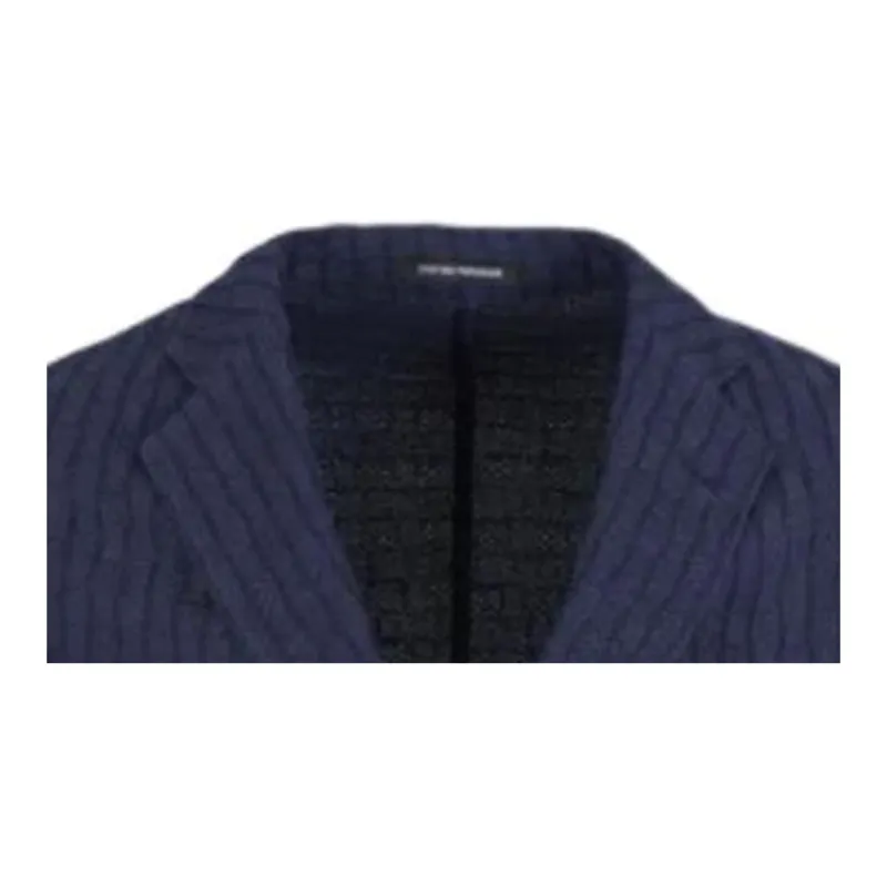 EMPORIO ARMANI V neck Wool Blazer-4