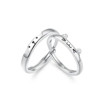 Jodie&Kevin 999 Fine Silver Rings Unisex