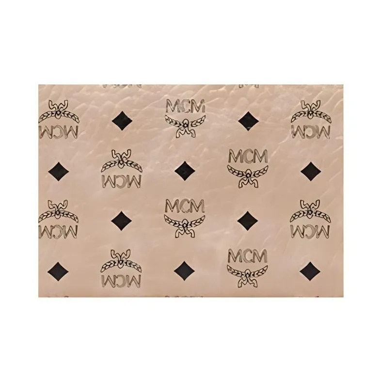 MCM Zip Around Wallet Visetos Large Beige-3