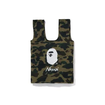 A BATHING APE NANGA Collaboration Polyester Shopping Bag Regular Unisex Green