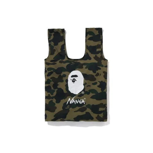 A BATHING APE NANGA Collaboration Polyester Shopping Bag Regular Unisex Green