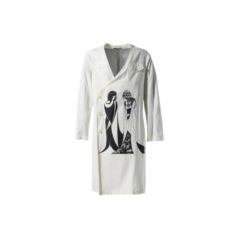 Yohji Yamamoto Coat Men's White-0