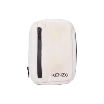 KENZO Nylon Cell Phone Pouch Shoulder Bag Crossbody Bag Men's White