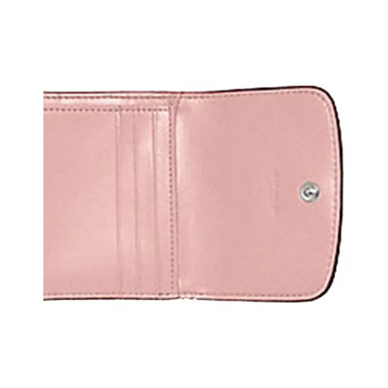 COACH PVC Polyvinyl Chloride Clutch Wallet Women's Light Pink & Light Brown Monogram-2