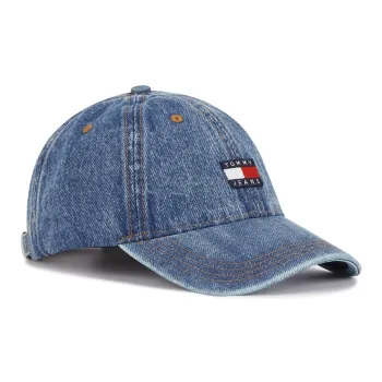 Tommy Hilfiger Cotton Baseball Caps Men's Denim Blue