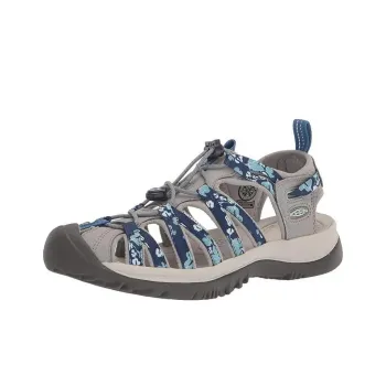 KEEN Whisper Series Slip Resistant Waterproof And Breathable Abrasion Resistant River Trekking Shoes Women's Gray Blue