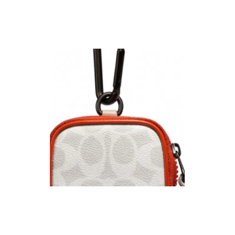 COACH Hybrid Canvas Appliques Clutch Men's Greige-1