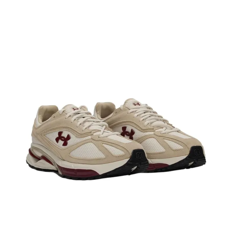 Under Armour HOVR Apparition Anti Slip Wear Resistant Low Top Casual Shoes Unisex Beige-2