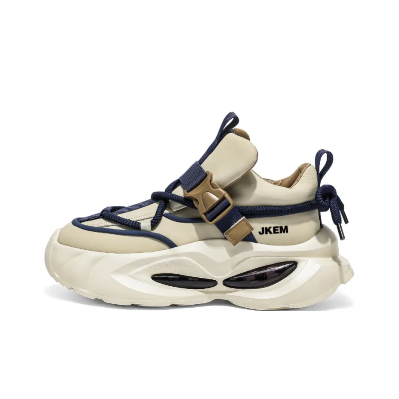 JKEM Anti-Slip And Wear-Resistant Height Increasing Low-Top Chunky Sneakers Men's-10