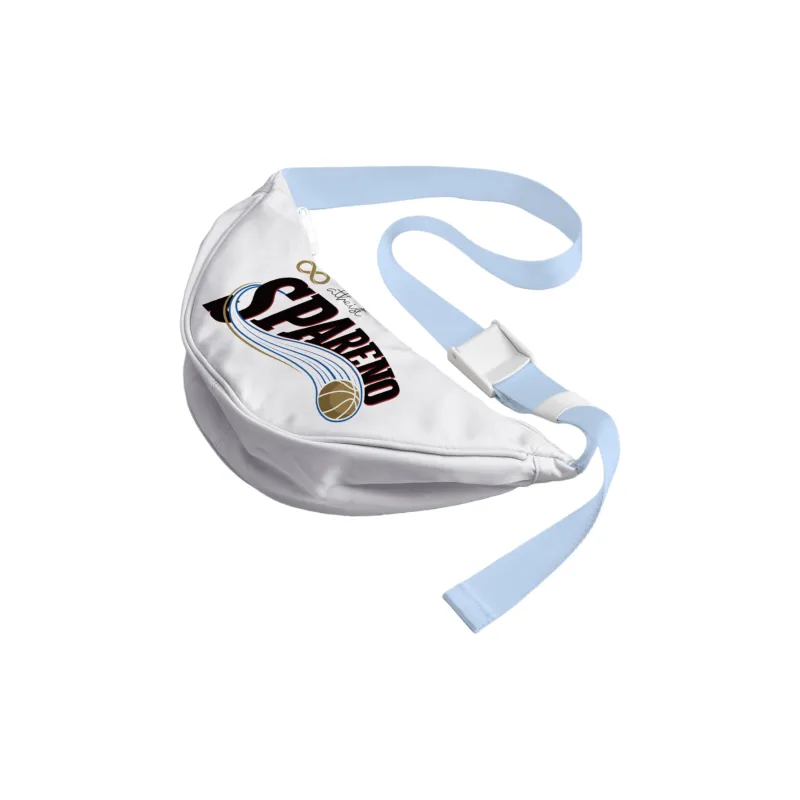 Spare No Pains. Polyester Shoulder Bag, Crossbody Bag, Fanny Pack, Sling Bag Unisex White/Yellow-3
