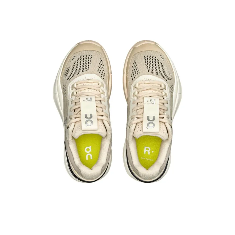 On The Roger Pro Anti Slip Wear Resistant Low Top Tennis Shoes Women's Beige Yellow-3