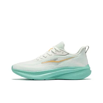 Erke Cushioning Rebound Breathable Low Top Running Shoes Men's Microcrystalline White Ice Green