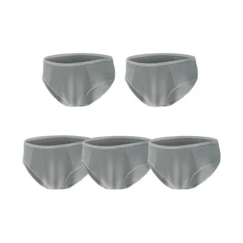 BEIANSHI Disposable Underwear Men's 5 Pack Gray