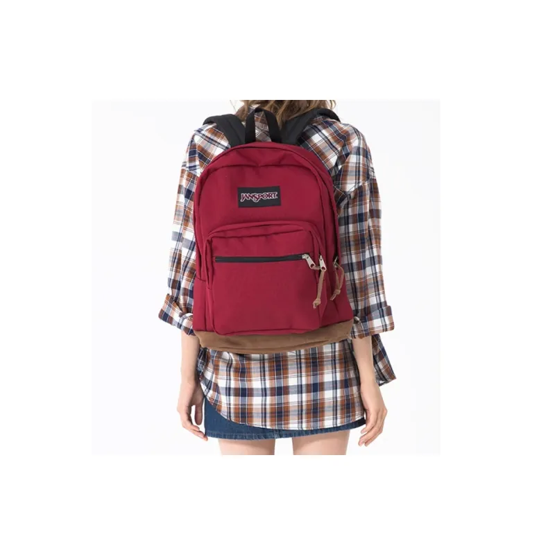 JanSport Polyester Backpack Medium Size Women's Watermelon Red-1