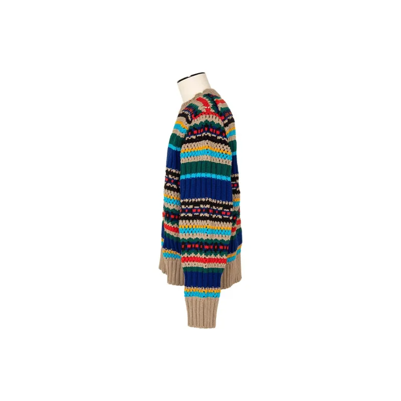 Sacai Striped Knitted Pullover-2