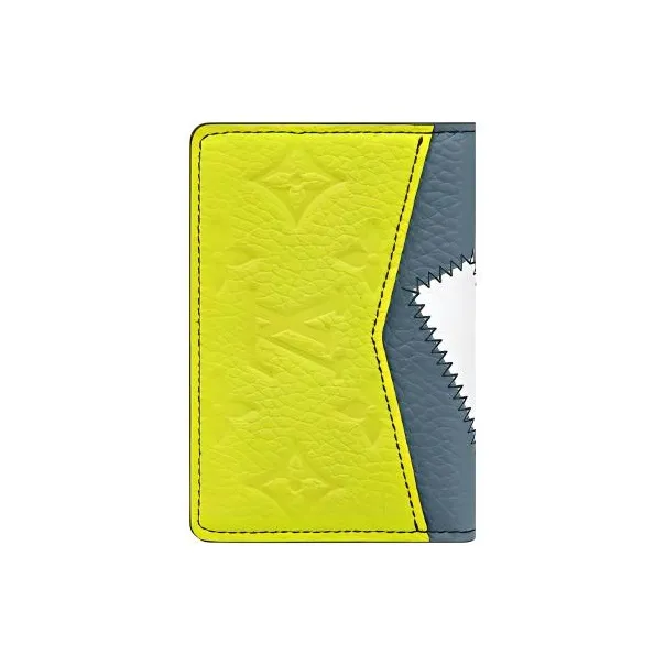 LOUIS VUITTON Pocket Organizer Blue/Yellow-2