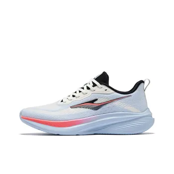 Erke Cushioning Rebound Breathable Low Top Running Shoes Men's Microcrystal White & Misty Blue
