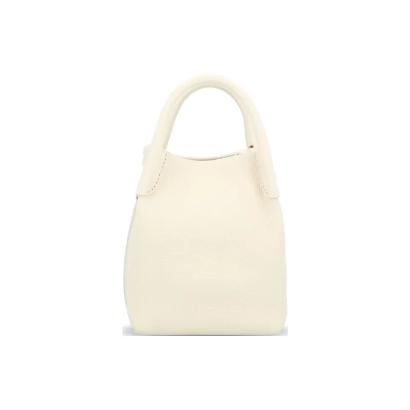 Loro Piana Calfskin Bucket Bags Shoulder Bag Crossbody Bag Handbag Micro Women's Ivory White-2