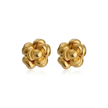 Yab Copper Stud Earrings Women's