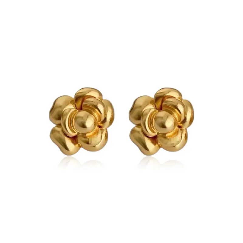 Yab Copper Stud Earrings Women's-0