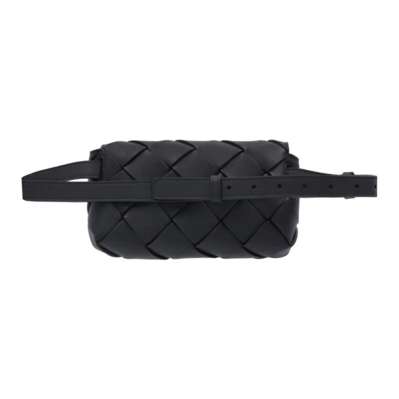 Bottega Veneta Leather Fanny Pack Men's Black-3