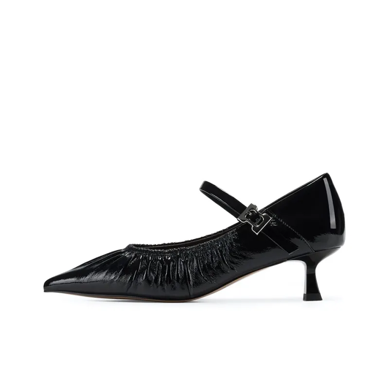 GG CC Spring Waltz Slim Heel French Pointed Toe High Heels 4.5cm Women's-0