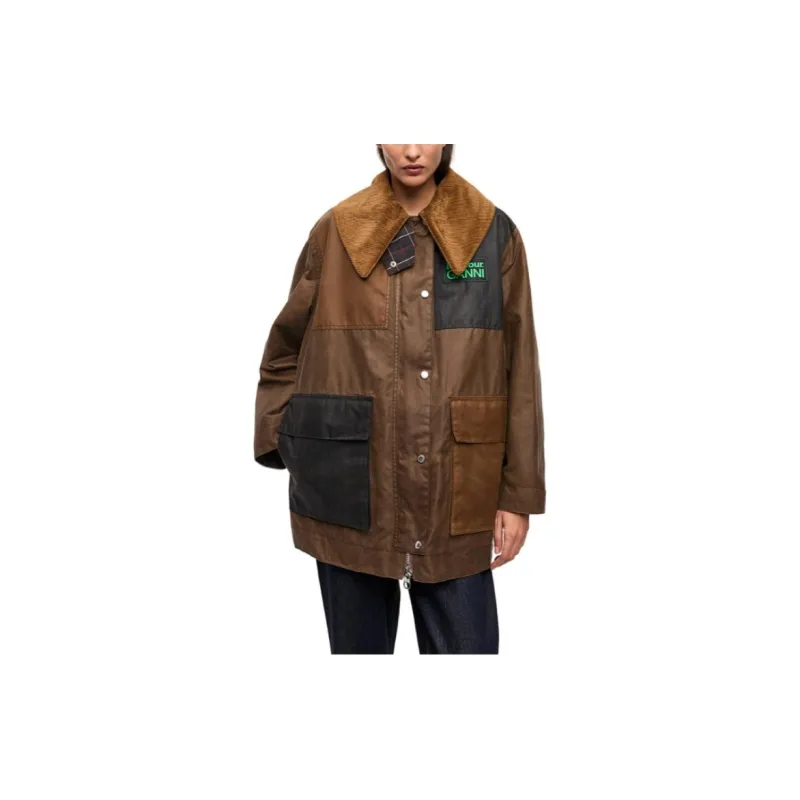 GANNI Wax coated Coat-3