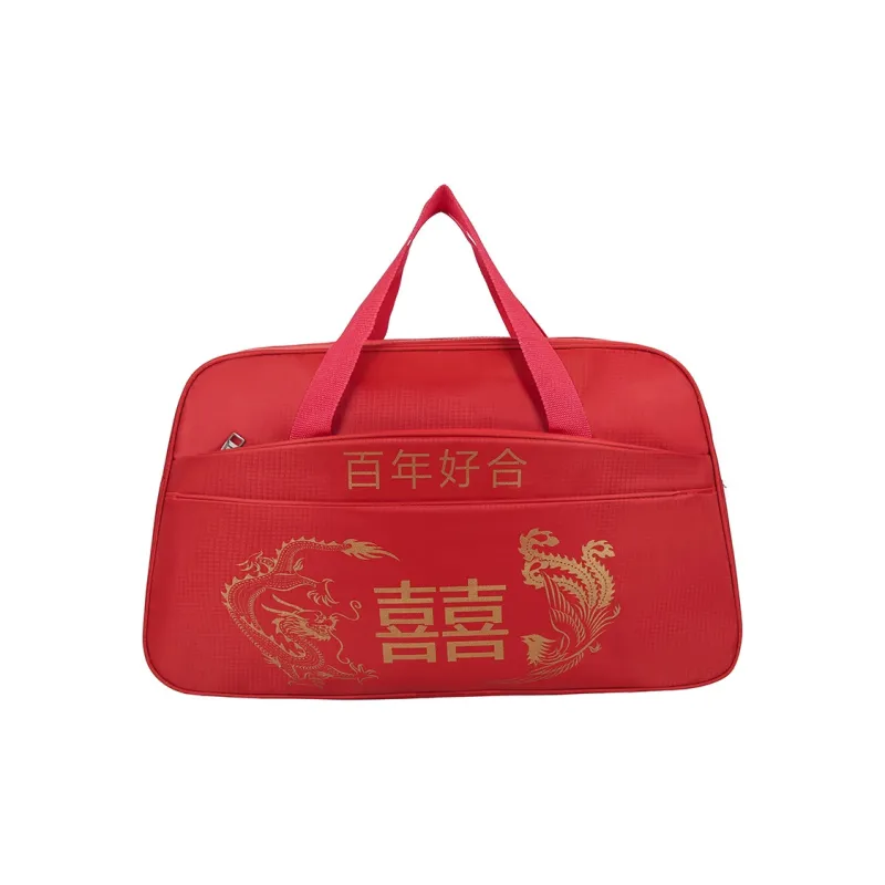 ALOENEY Oxford Travel Bag Unisex Red-0