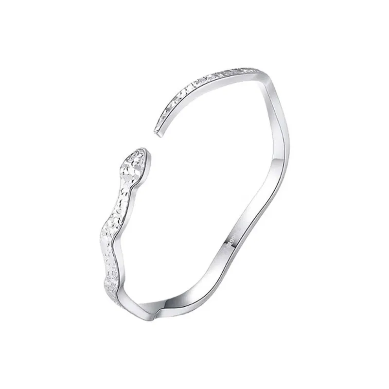 CHINA GOLD S999 Fine Silver Bangles Women's-0