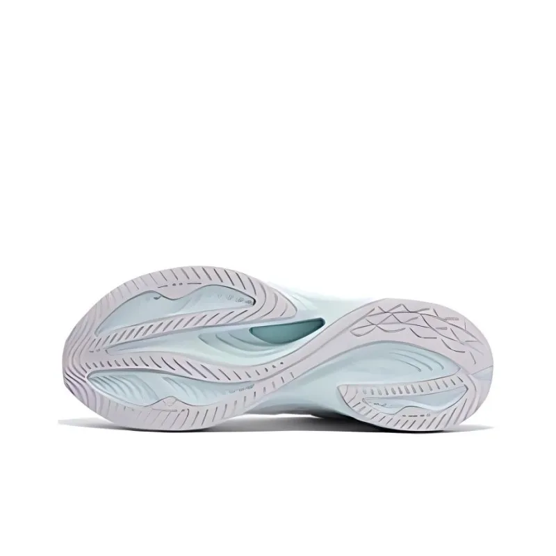 361° Cushioning, Wear Resistant Low Top Running Shoes Women's Gray Blue-3