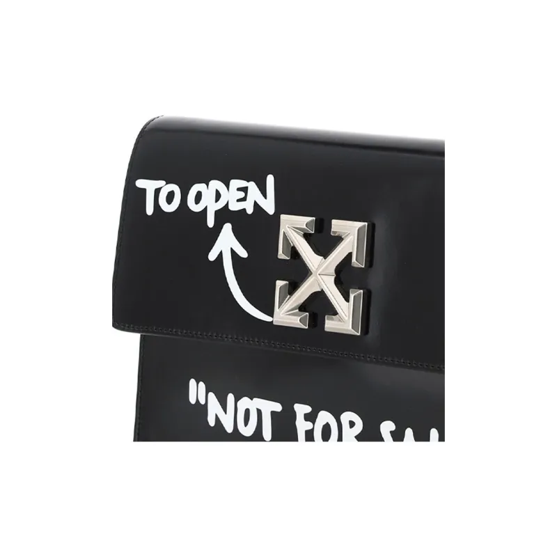 OFF WHITE 2.8 Jitney Bag 'NOT For SALE' White/Black-3