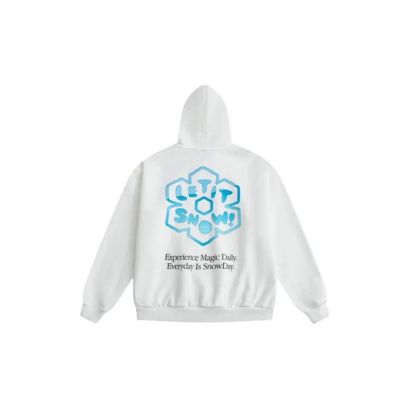 Snowday SF Mac OS Hoodie Sweatshirt Unisex White-1