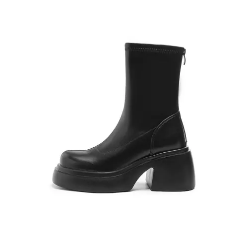 Earl Cat Ankle Boots 7.5cm Women's Black