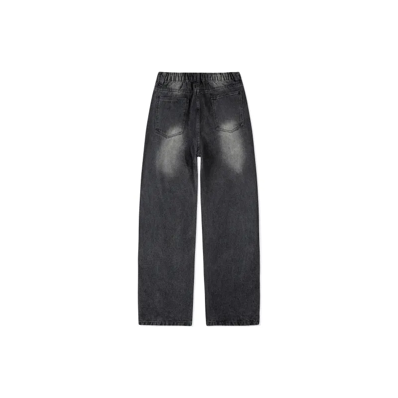 GROGNAK Chuan Series Jeans Unisex Distressed White Black-1